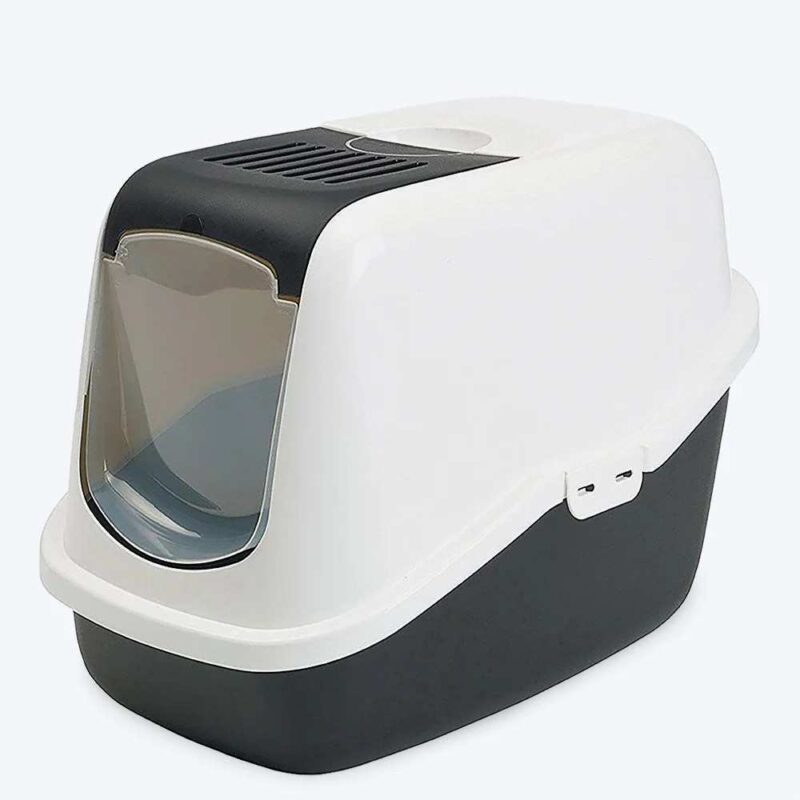 Savic Nestor Cat Toilet - Black - 22 x 15 x 15 inch