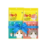 Me O Creamy Salmon and Creamy Bonito Cat Treat Combo (2 x 60g)