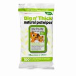 Petkin Big n' Thick Natural Pet wipes, 100 Wipes