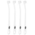 Trixie Toothbrush Set for Cats and Small Dogs, 15 cm, 4 Pcs, White
