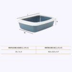 Savic Iriz Litter Tray with Rim for Cats (White Bluestone - 20 x 14 x 5 inches) - Image 6