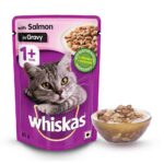 Whiskas Adult Salmon with Gravy Cat Food 85g