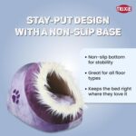 Trixie Minou Cuddly Cat Cave Bed Purple/Violet, 35x26x41cm - Image 2
