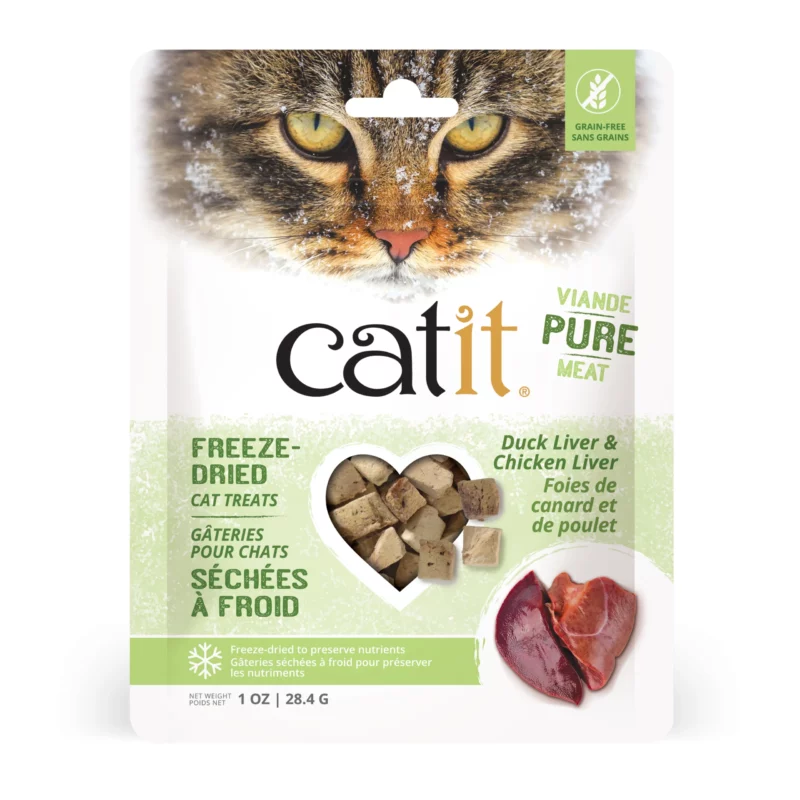 Catit Freeze-Dried Cat Treats Duck Liver & Chicken Liver, 28.4 g