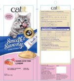 Catit Smooth & Savoury Salmon with Tuna & Shrimp Creamy Cat Treats, Pack of 2 - Image 2