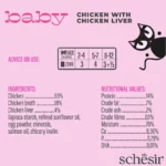 Schesir Baby Kitten Wholefood Chicken and Liver Wet Food, 70g - Image 4