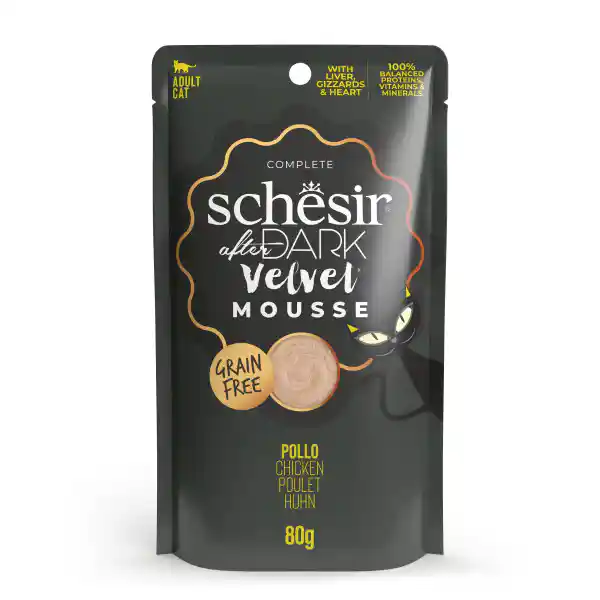 schesir chicken mousse cat food 80g can