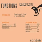 Schesir Function Digestive Tummy Topper Mousse Pumpkin with Wheatgrass, 40 g - Image 4