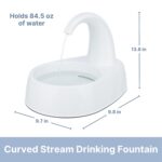 Trixie Curved Stream Drinking Fountain for Dog and Cat - White (25x24.5x35 cm) - Image 5