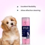 Trimz Quick Dry Absorption Towel for Dogs and Cats (Pink) - Image 2