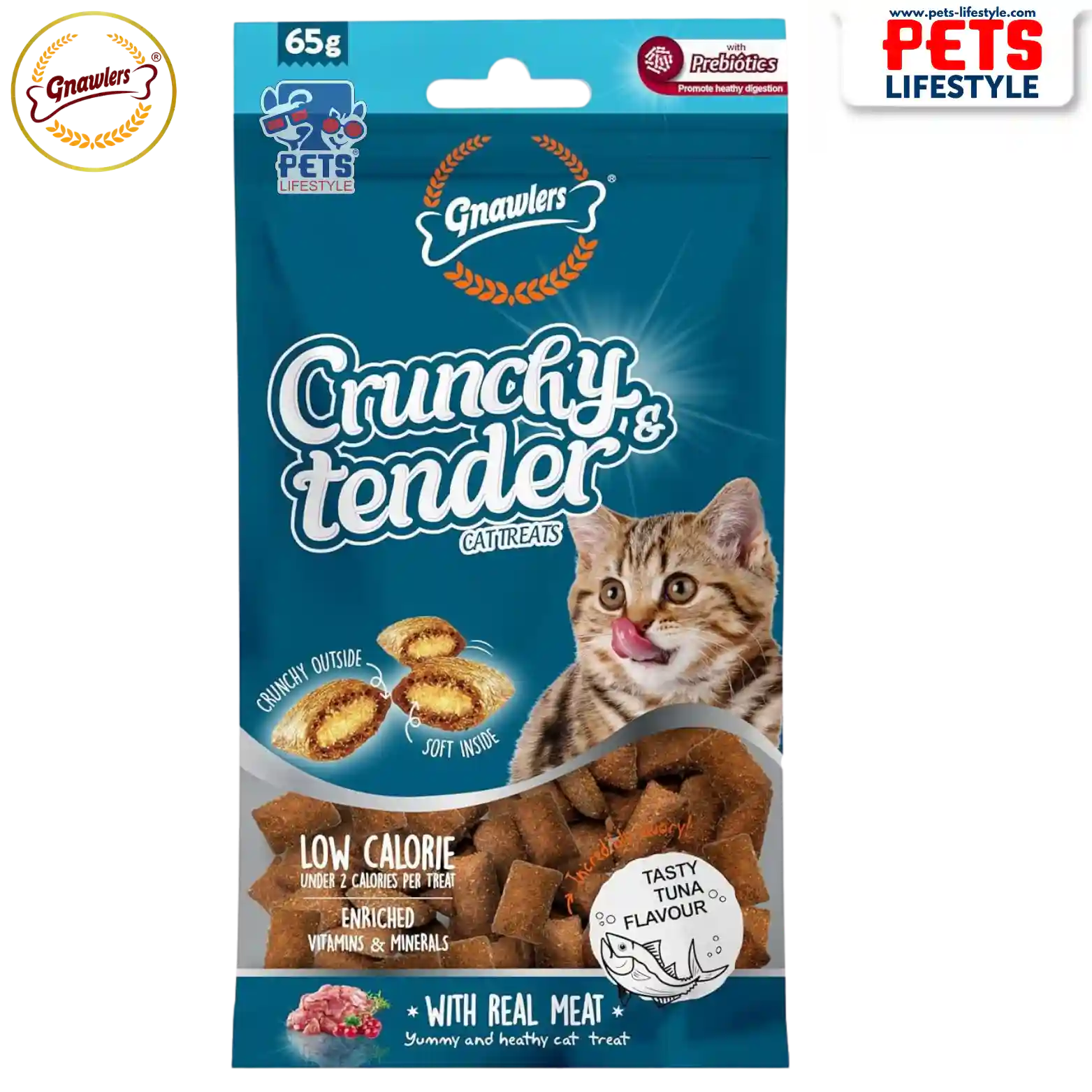vDt2jMNUB-product.webp Gnawlers Crunchy And Tender Tasty Tuna Flavour For Cats 65g