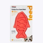 Petstages Fishie Fun Feed Mat Cat Slow Feeder, 28 cm x 18 cm, Pink - Image 4