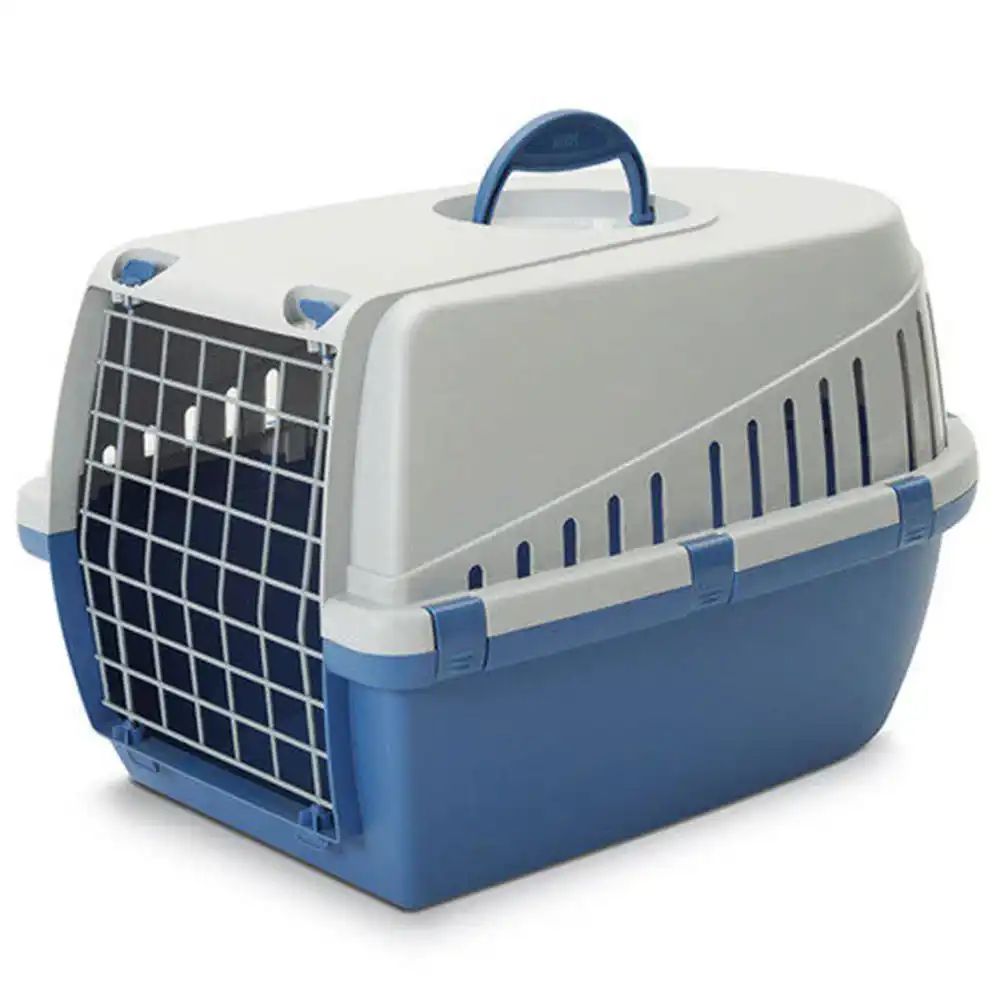 vow-JLrt8-Savic-Trotter-1-Dog-and-Cat-Carrier-Nordic-Blue-19-x-13-x-12-inch-Holds-up-to-5-kg.webp Savic Nordic Blue Carrier for Cats and Small Dogs