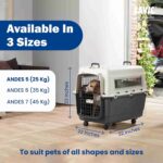 Savic Andes 5 Carrier for Dogs and Cats (Ivory) - Image 6