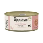 Applaws Cat Wet Food Tin Tuna Fillet with Salmon in Broth 70g