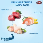 Trixie Creamy Snack With Shrimp Cat Treats, 5 x 14 g - Image 5
