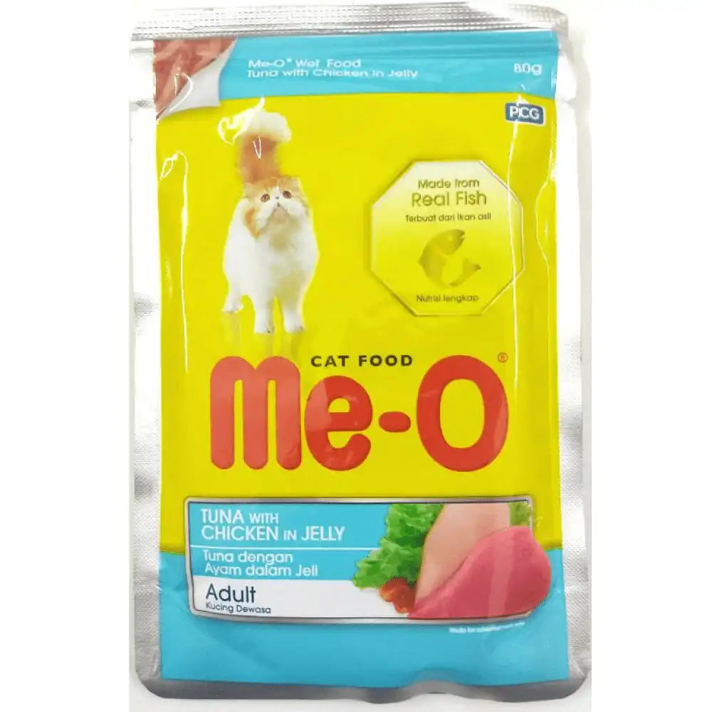 zC5zWmHm7-product.webp Me-O Tuna Chicken In Jelly Wet Cat Food, 80 gm