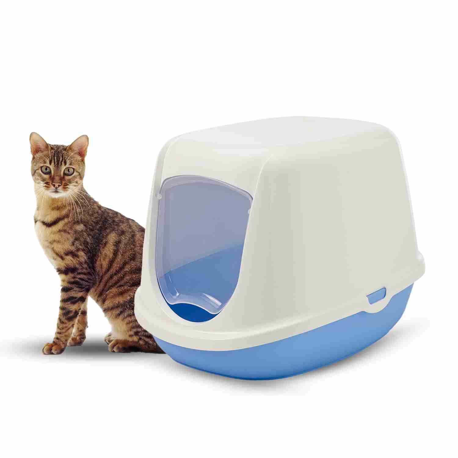zWy0v43FD-Savic-Duchesse-Toilet-Home-for-Small-Cats-18x14x13-inch-Sweet-Pink.jpeg Savic Duchesse Toilet Home for Small Cats, 18x14x13 inch - Image 1