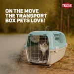 Trixie Capri 3 Open Top Carrier for Dogs and Cats (Light Grey/Sage) - Image 6