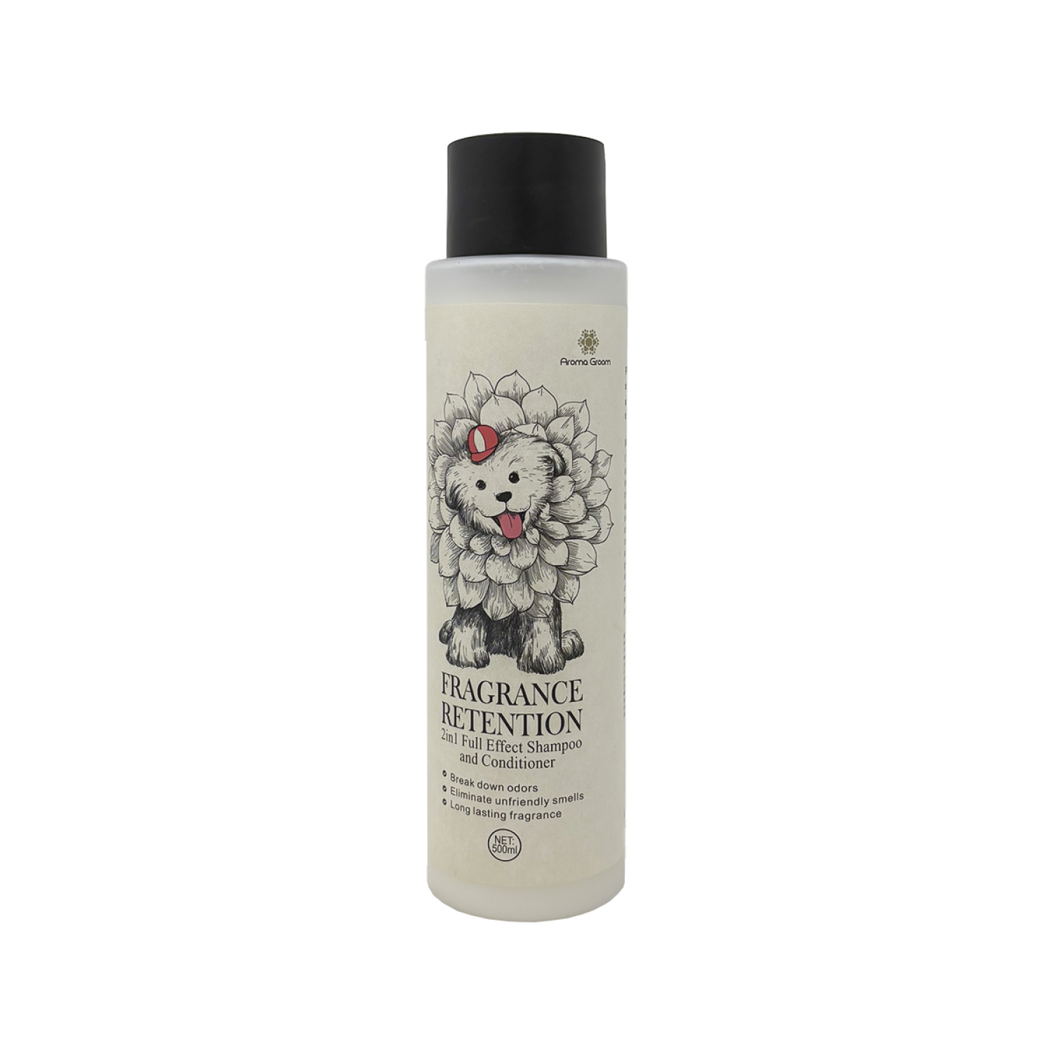 AROMA GROOM_Fragrance Retention Shampoo_Product(SKU)_1500 X 1500_Jan-26-01 Aroma Groom 2 in 1 Shampoo and Conditioner for Pet, 500ml - Image 1